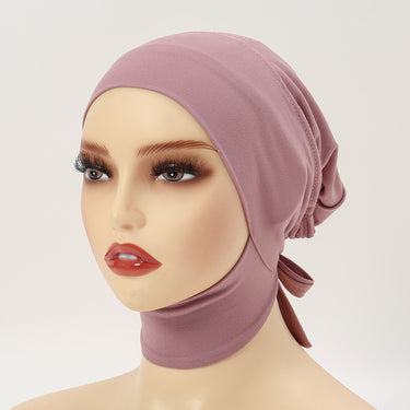 Milk Silk Elastic Sleeve Neck Solid Color Base Small Hat